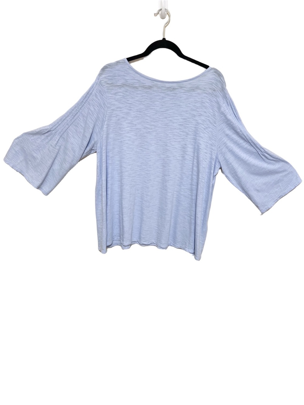 J.Jill XL Pleated Bell Sleeve Top Coastal Preppy Resort Boho Beach Casual